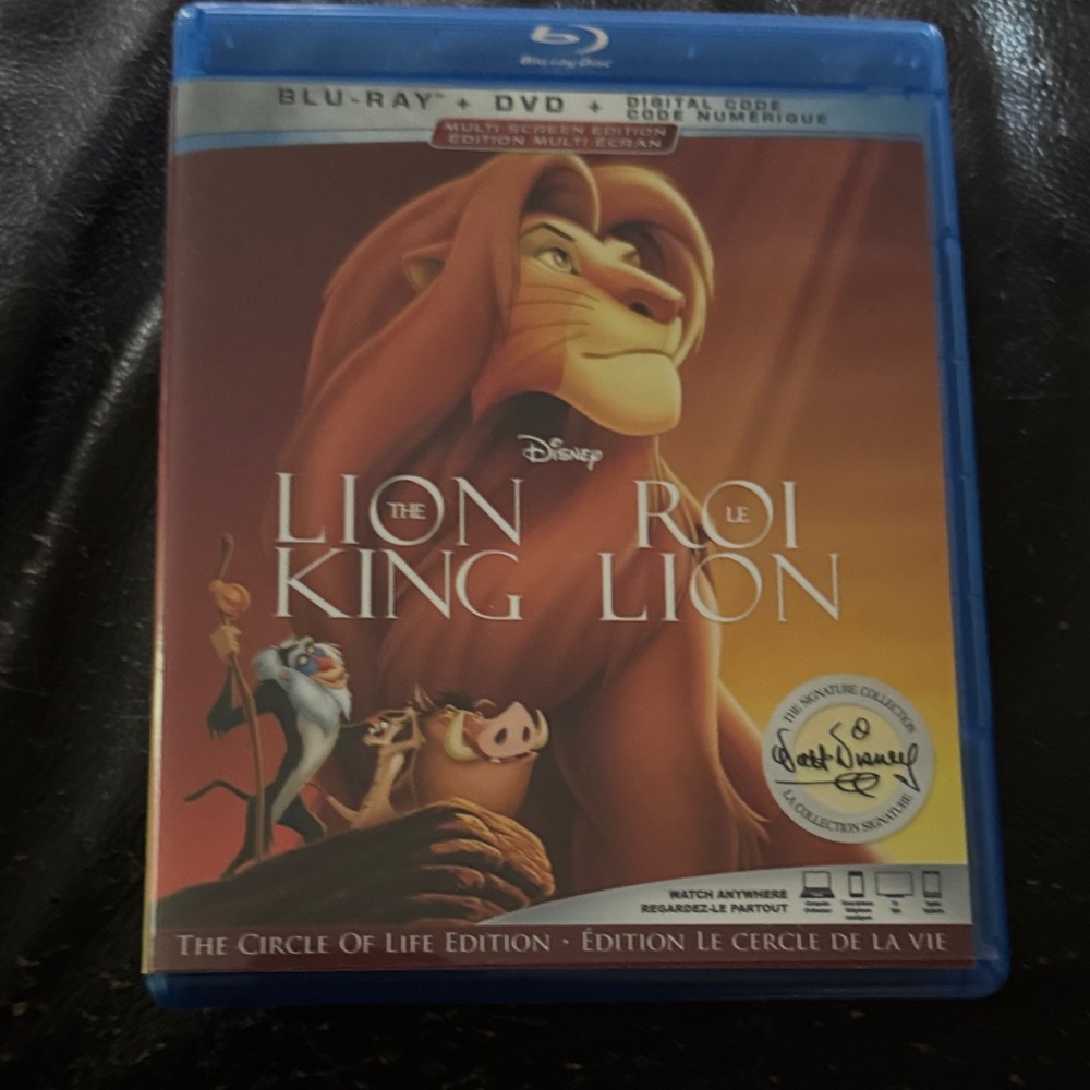 The Lion King Blu-ray DVD